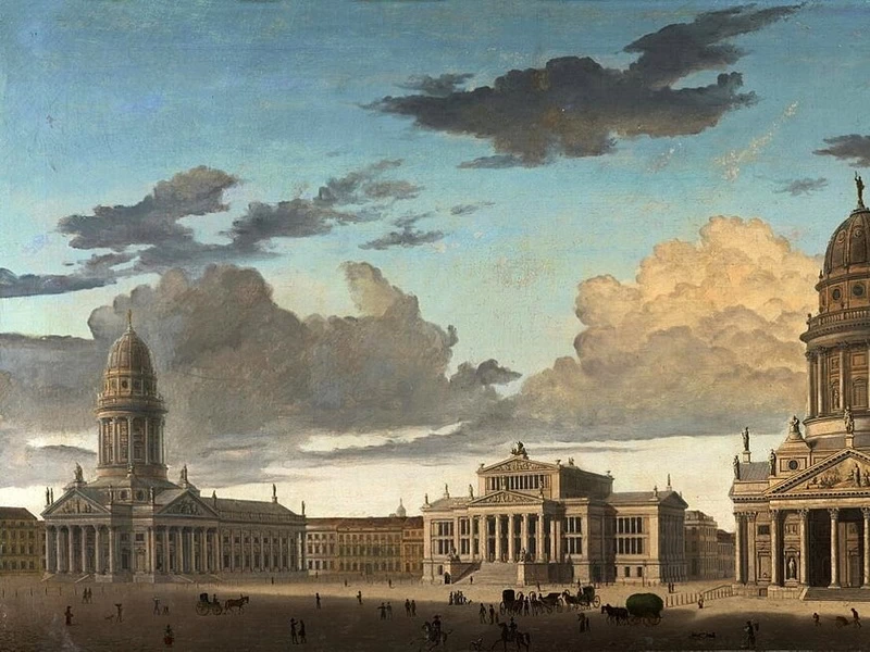 1802-								Carl Hasenpflug - Il Gendarmenmarkt di Berlino